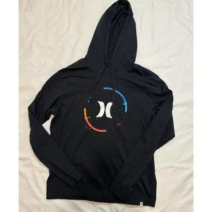 Men's Hurley Black Hoodie Long Sleeve T-Shirt